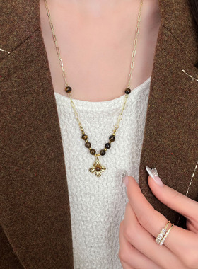 秋冬美拉德虎眼石串珠叠戴