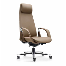 Genuine Leather Owner Chair Office Chair Comfort long sitting Lying Computer Chair Home Book Room Swivel Chair Office Light Extravagant Class Chair