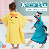 Children swimming speed dry bath towel boy girls water absorbent towel baby bath special bathrobe cloak portable beach towels