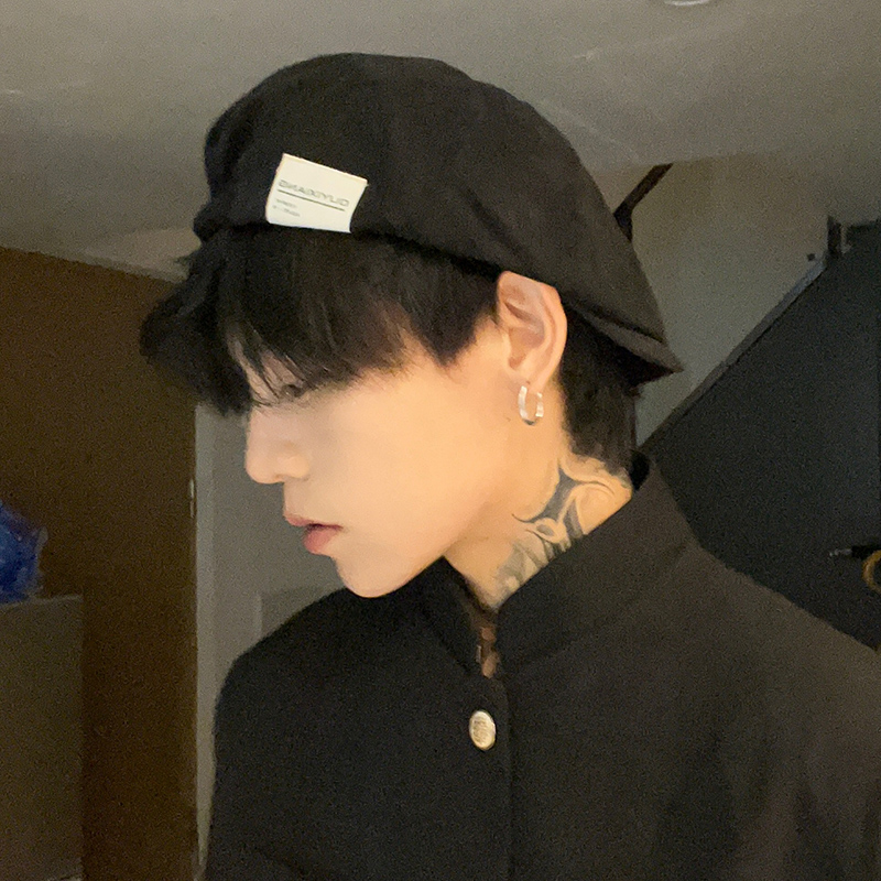 贝雷帽男春秋鸭舌帽子复古前进画家帽设计感小众秋冬ins潮流网红 - 图2
