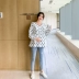 Đầm yếm bà bầu YYZJ top hai set đồ mùa thu 2019 cho bà bầu mới thời trang phù hợp với quần jean mẹ - Áo thai sản Áo thai sản