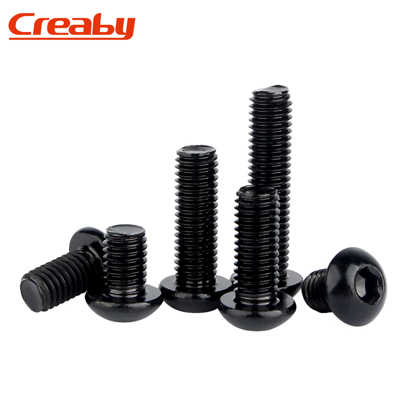 304不锈钢圆头内六角螺丝 黑色半圆头螺栓盘头螺钉M2.5M3M4M5M6M8 - 图3