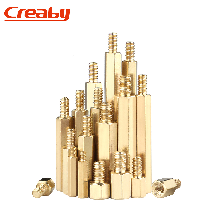 铜柱M2M3M4M5M6单头六角螺柱机箱主板螺丝隔离柱电路板接线柱(X) - 图0