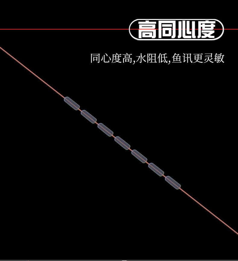 优质太空豆硅胶100组散装50钓鱼配件线组主线鱼线钓鱼大空豆批发-图1