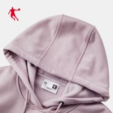 乔丹 Осенний флисовый спортивный костюм, удерживающая тепло толстовка с капюшоном, лонгслив