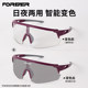 永久自行车骑行变色眼镜炫彩防风防雾跑步山地车日夜可用护目镜
