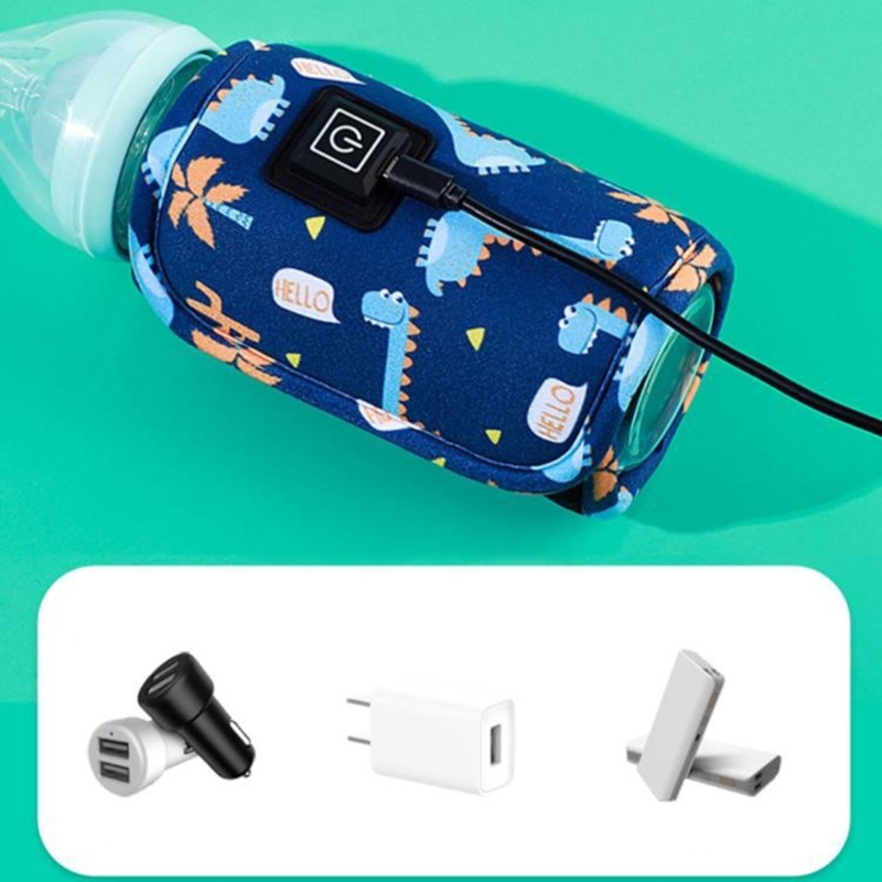 Portable USB Baby Bottle Warmer Travel Milk Warmer Infant Fe - 图1