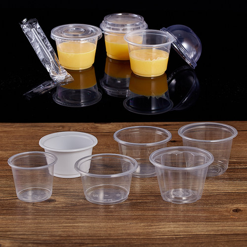 一次性布丁杯酸奶杯带盖200ml双皮奶碗塑料果冻盒酱料杯 耐高温 - 图2