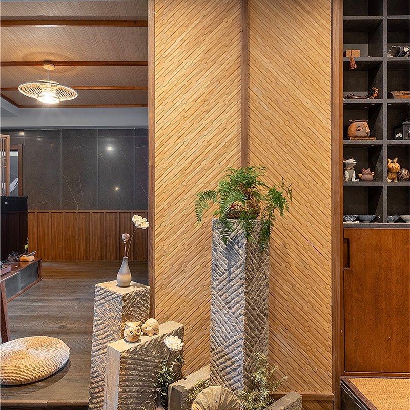 竹片竹帘竹席装修材料酒店民宿木屋餐厅茶楼吊顶背景墙面复古装饰,淘宝优惠券,粉丝福利购,淘宝优惠卷