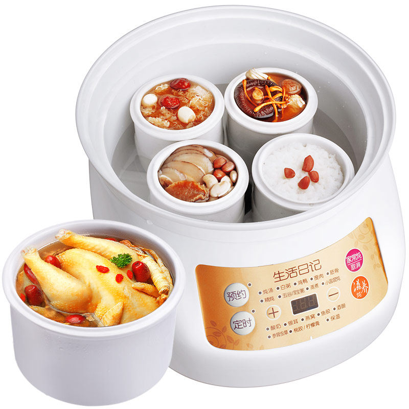 生活日记煲粥陶瓷家用隔水煲汤锅 生活日记电炖/煮粥锅/文火炉