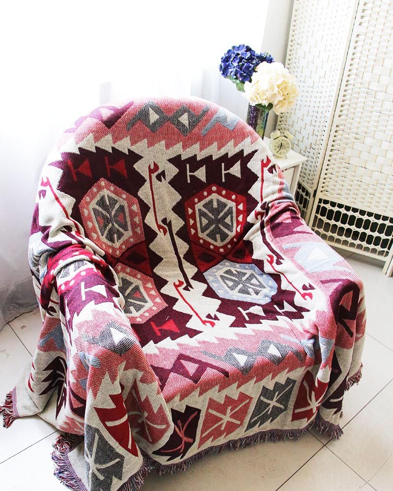 北欧加厚沙发巾沙发毯民族风沙发套纯棉沙发罩,淘宝优惠券,粉丝福利购,淘宝优惠卷