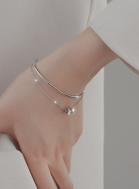 小蛮腰双层手链女生高级感ins风小众百搭时尚简约精致手镯饰品潮