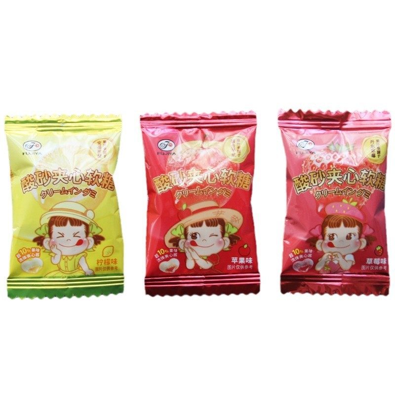 不二家酸砂夹心软糖水果味Q弹爆浆橡皮糖零食结婚喜糖果散装年货,淘宝优惠券,粉丝福利购,淘宝优惠卷