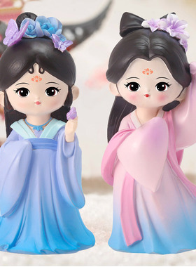 国潮古风王昭君公主汉服女孩摆件