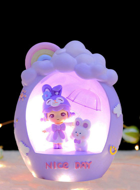 公主女孩生日礼物女生桌面小摆件