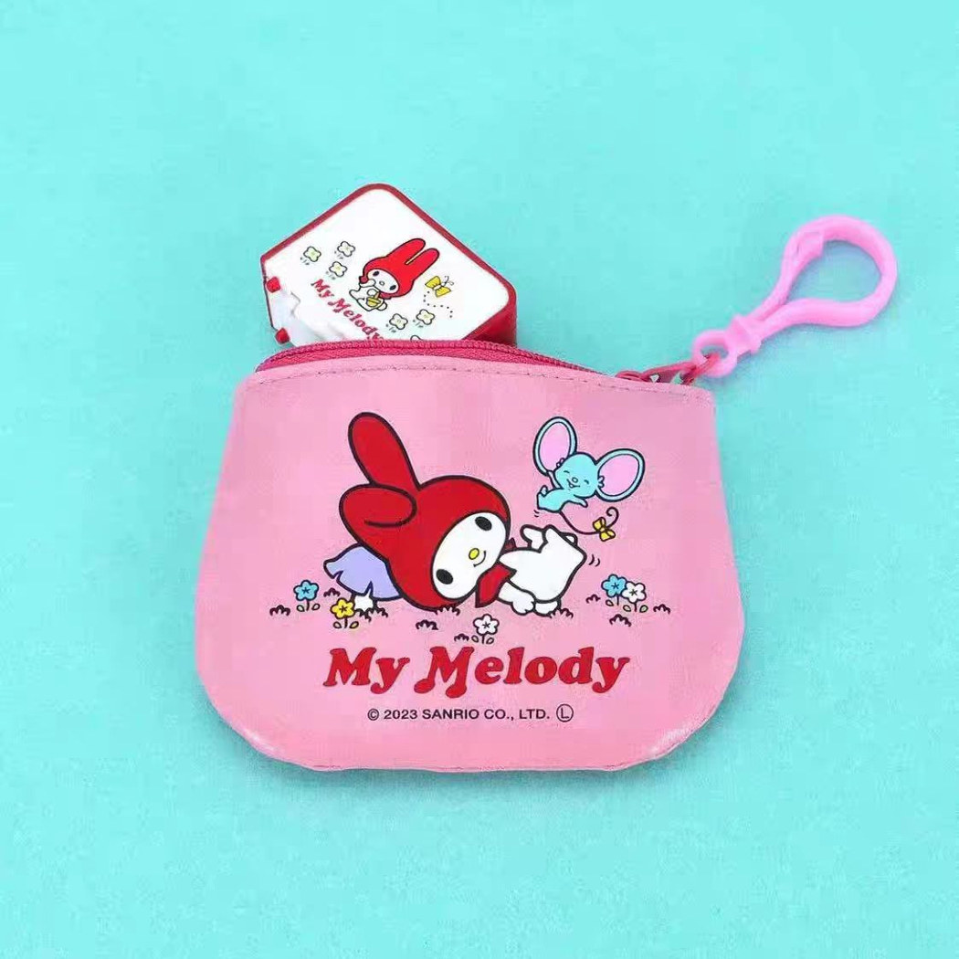 现货 正版扭蛋 Kenelephant 昭和风复古皮质三丽鸥零钱包 收纳袋,淘宝优惠券,粉丝福利购,淘宝优惠卷