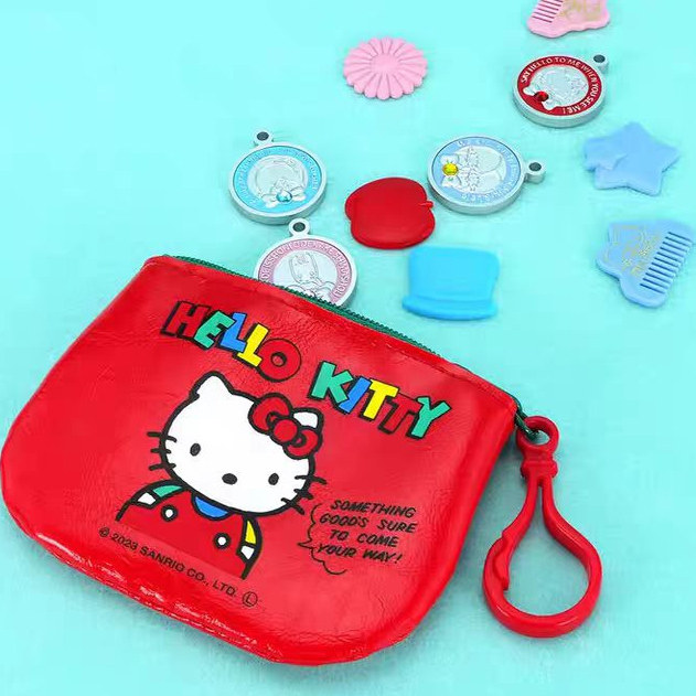 现货 正版扭蛋 Kenelephant 昭和风复古皮质三丽鸥零钱包 收纳袋,淘宝优惠券,粉丝福利购,淘宝优惠卷