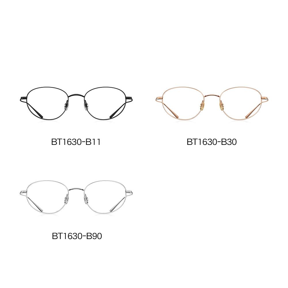 暴龙眼镜框架近视眼镜男女款可配度数纯钛超轻素颜金丝镜架BT1630 - 图3