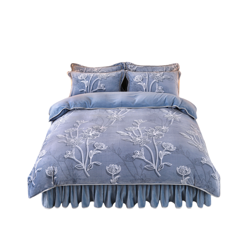 床上用品冬季牛奶绒四件套珊瑚绒被套床单裙法兰绒加厚毛绒双面绒,淘宝优惠券,粉丝福利购,淘宝优惠卷