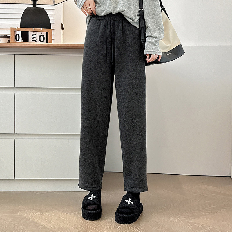 大码裤子女秋冬加绒萝卜卫裤显瘦胖mm大码米色奶奶裤毛呢哈伦裤女,淘宝优惠券,粉丝福利购,淘宝优惠卷