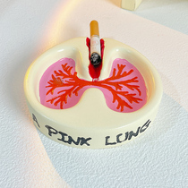 Lung Type Ashtray Cute Creativity To Blame Cartoon Send Dad Boyfriend Boy Day Lung Shape Quitting Gifts