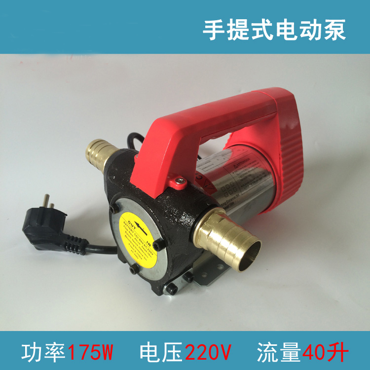 12V24V220V正反转柴油抽油泵 电动自吸大流量功率叶片柴油抽油泵 - 图0