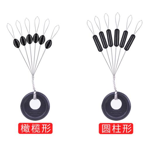 7+1硅胶高透超紧太空豆橄榄圆柱形散装特级优质高同心渔具小配件 - 图3