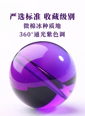 天然收藏级紫水晶6mm~20mm散珠少棉DIY饰品配件乌拉圭紫晶半成品