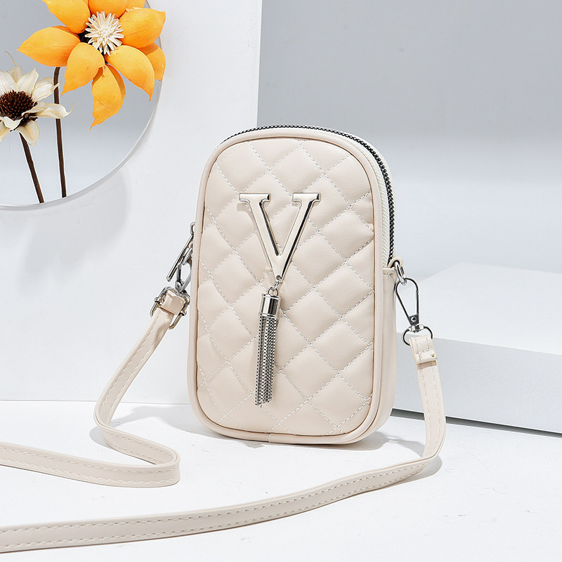 夏天放手机包2022新款菱格时尚百搭 卡妃娜女士包袋