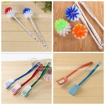 Round Head Toilet Brushed Square Head Sanitary Brush Bathroom Cleaning Brush Toilet Plastic Wash Brush Hard Hair Decontamination Clean Toilet Brush