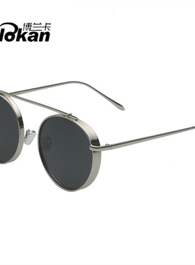 圆脸情侣偏光男士个性风太阳眼镜