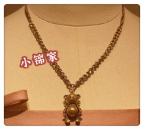 No refund (Little Jinjia) Heavy work Cubist bear cub necklace