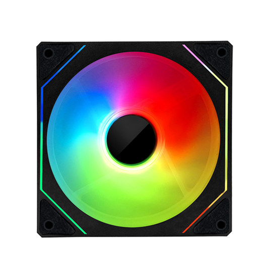 棱镜4Pro二代四代12CM机箱散热风扇5V3针ARGB幻彩PWM温控静音风扇