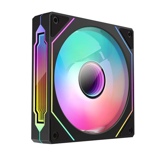 棱镜4Pro二代四代12CM机箱散热风扇5V3针ARGB幻彩PWM温控静音风扇