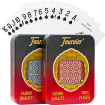 Spanish Fornier Full Plastic Playing Cards PVC Tide Card Frosted Waterproof Anti-Folding Washable Bridge Iron Case 210