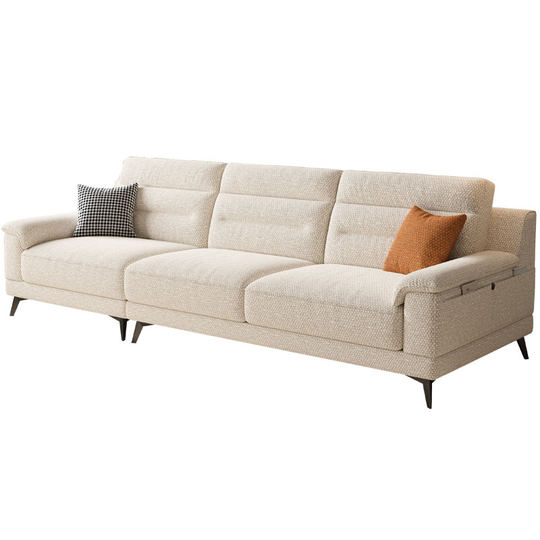 Ddc cream style high-quality cotton and linen sofa