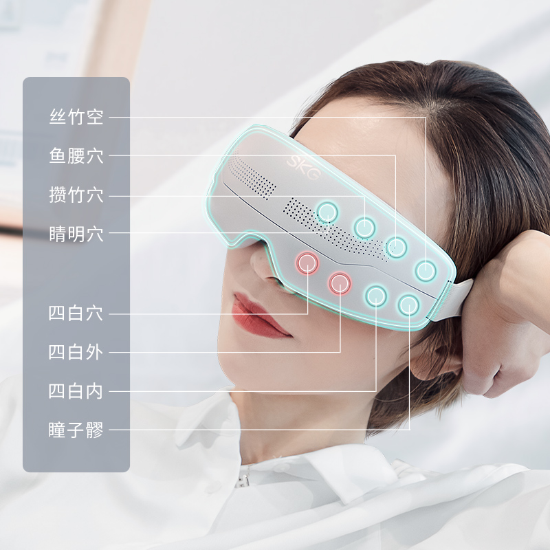 【顺丰速发】SKG眼部按摩仪器E4Pro热敷润眼缓解疲劳学生护眼仪 - 图0