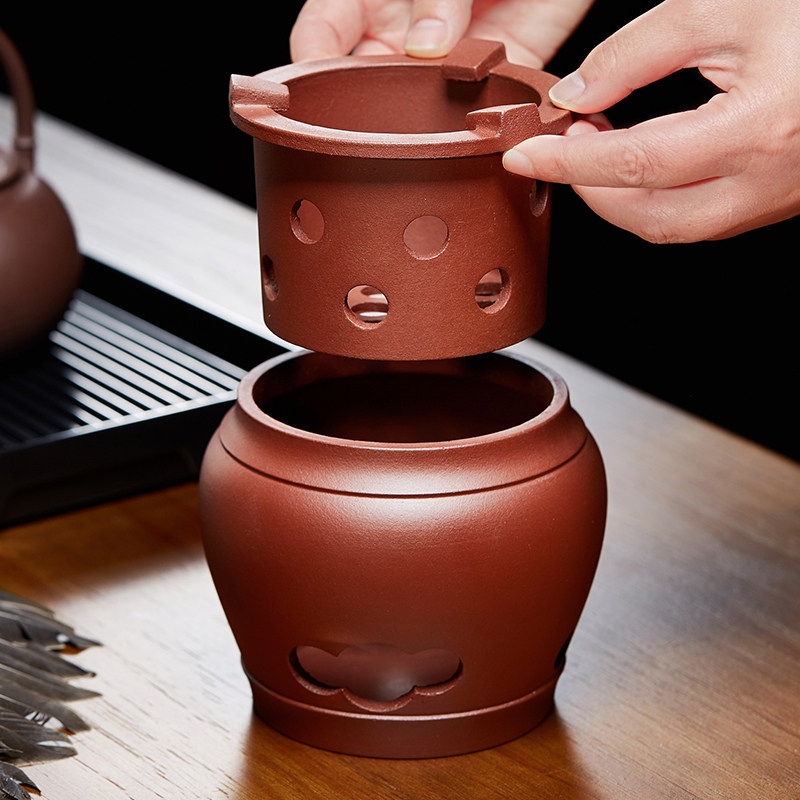 紫砂炭炉围炉煮茶炭火炉套装烤火炉泥炉家用老式煮茶器室内煮茶壶,淘宝优惠券,粉丝福利购,淘宝优惠卷
