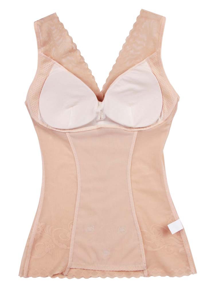 妙芭莎塑身背心带文胸收腰夏塑身衣 妙芭莎塑身上衣