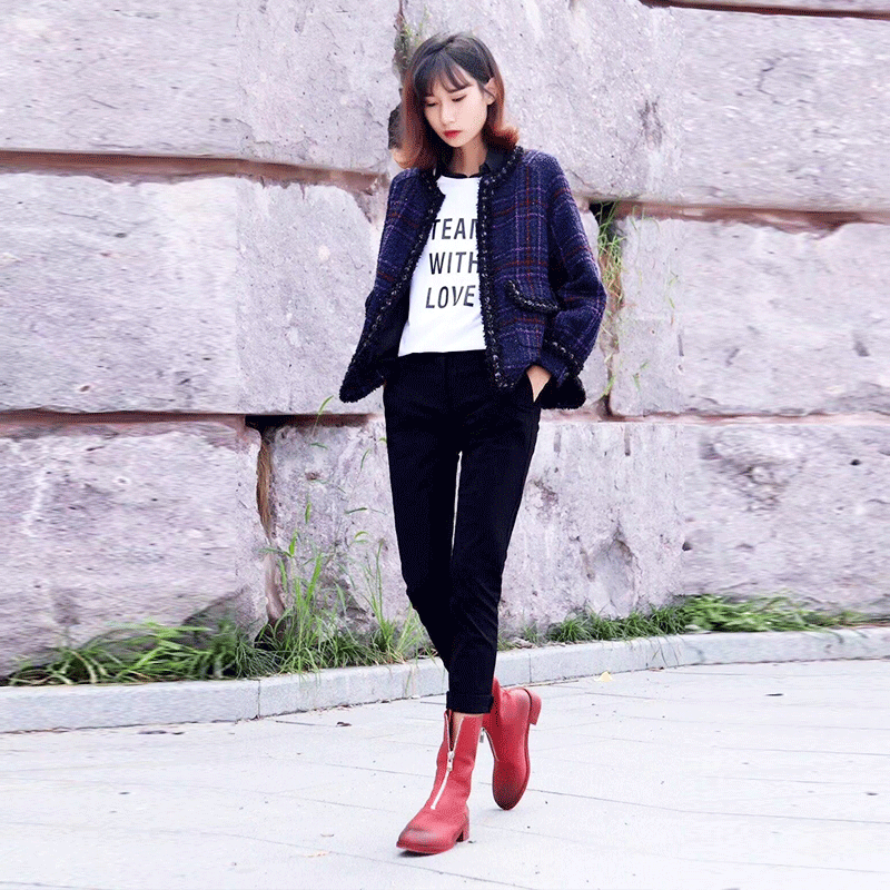 阿玛施官网2020春新款气质短外套 zhenya臻娅短外套