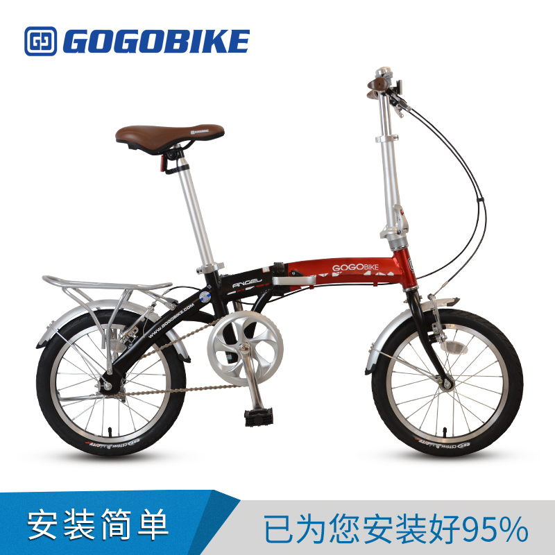 gogobike构构16寸成年人男女式超轻便携小型铝合金折叠自行车单车-图3
