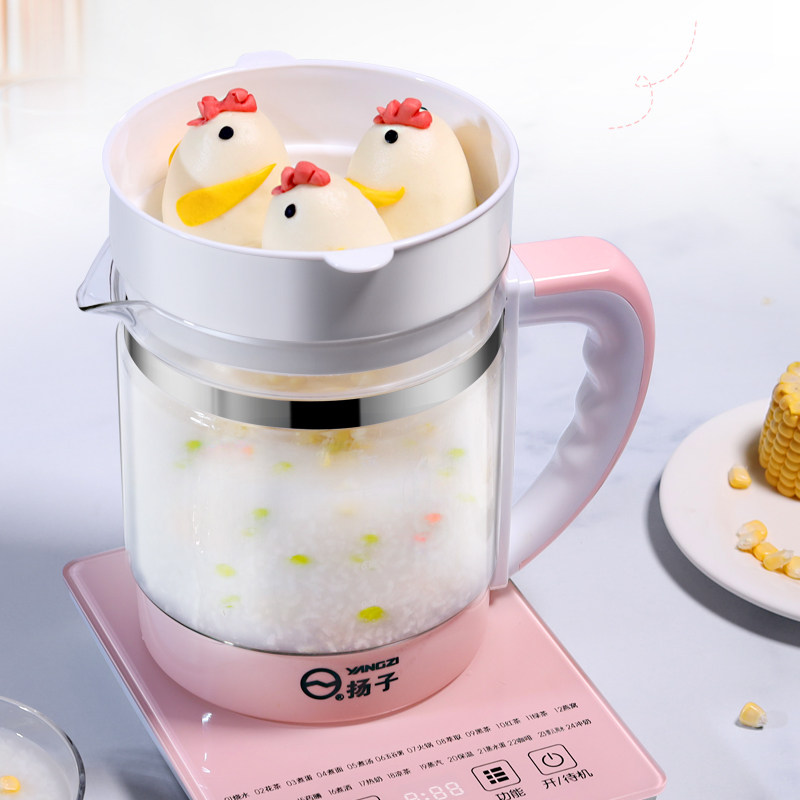 扬子家用全自动加厚玻璃花茶养生壶 军胜电器养生壶/煎药壶