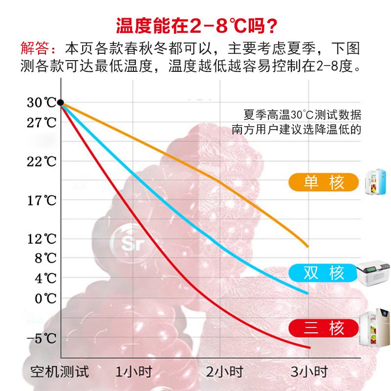 车载家用小冰箱2-8度化妆品冷藏箱胰岛素疫苗生长激素冷藏小冰箱-图2