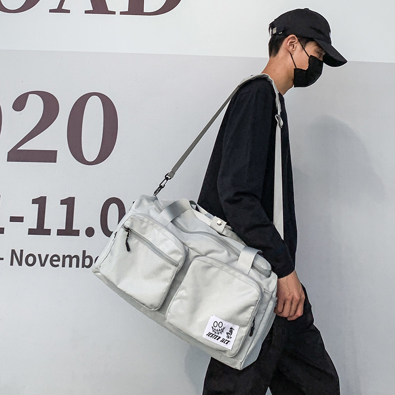 短途旅行包男士大容量便携收纳包 满江红箱包旅行袋