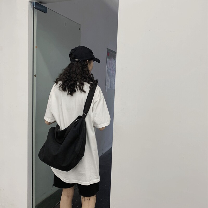 帆布大容量男女学生上课包单肩包 满江红箱包男士包袋