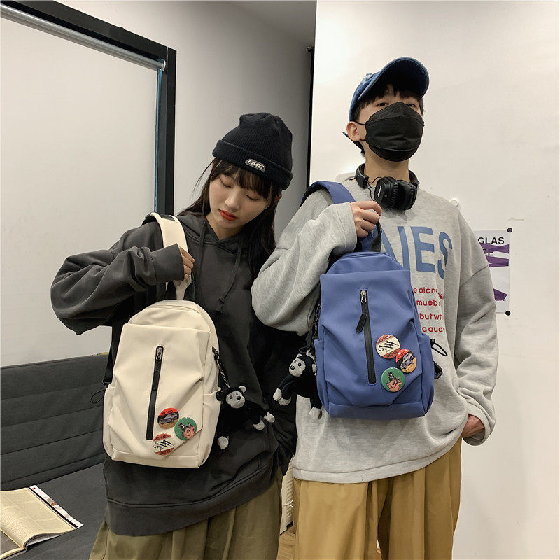 男士潮牌百搭胸包男ins斜挎包 满江红箱包男士包袋