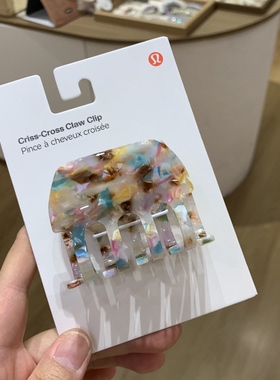 醋酸中号抓夹女后脑勺鲨鱼夹马尾夹法式复古高级感半扎发头发卡子