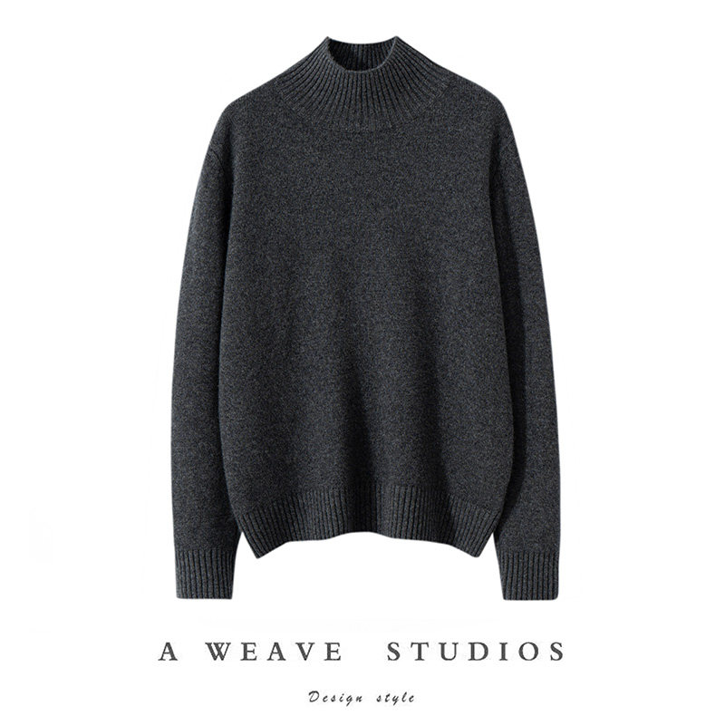 秋冬季新款100纯山羊绒半高领长袖加厚毛衣女显瘦百搭套头针织衫,淘宝优惠券,粉丝福利购,淘宝优惠卷