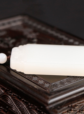 天然和田玉羊脂白玉平安牌项链男女款平安无饰牌玉坠70g许愿牌