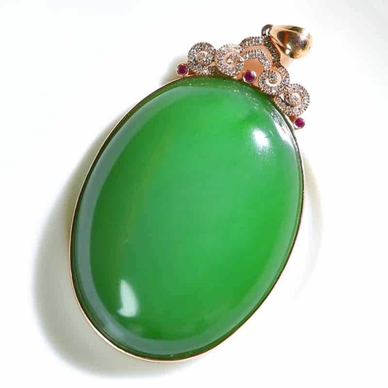 新疆天然挂件金镶玉女士款21g吊坠 玉赐平安项坠/吊坠